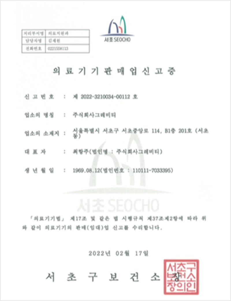Medical Device Sales License
